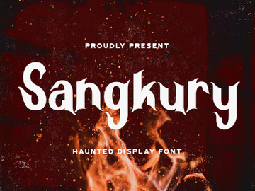 Sangkury - Haunted Display Font preview picture