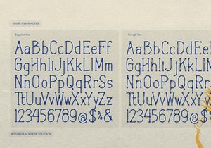 Morinor Lenteron | Hand Drawn Font