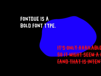 FONTDUE - free font