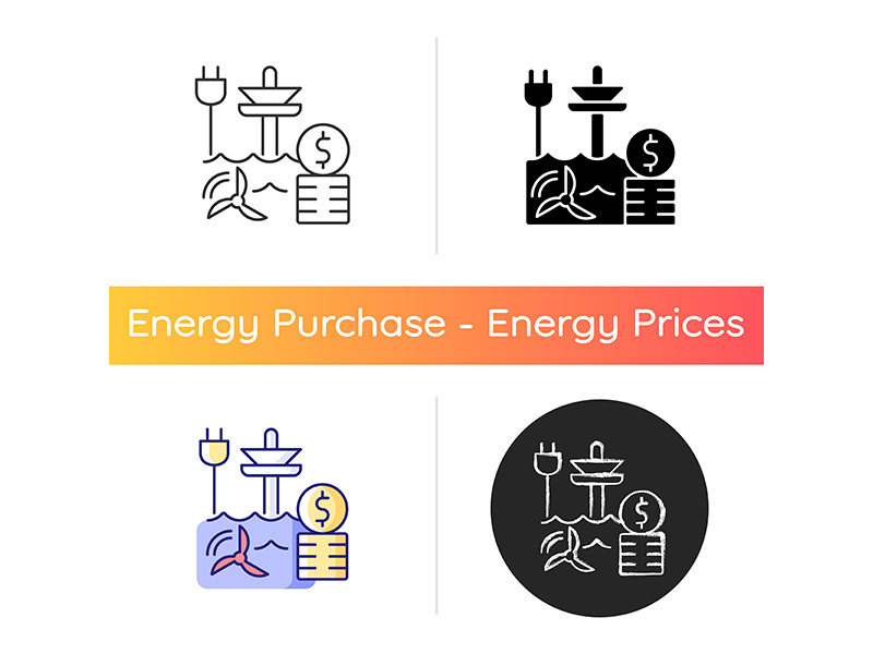 Tidal energy price icon