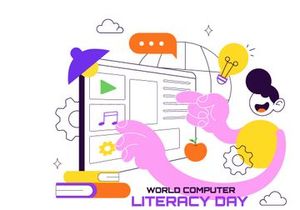 Ilustración del Día Mundial de la Alfabetización Informática