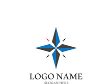 Compass logo template vector icon illustration design