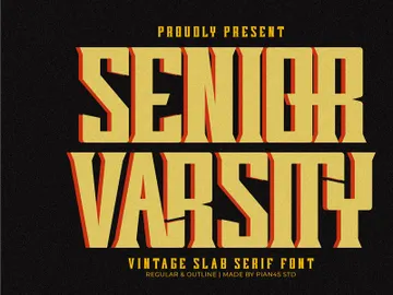Senior Varsity - Vintage Slab Serif preview picture