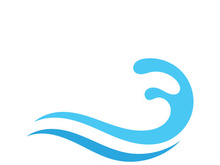 Water wave icon vector illustration design logo