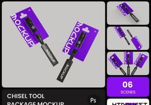 Chisel Tool Package Mockup