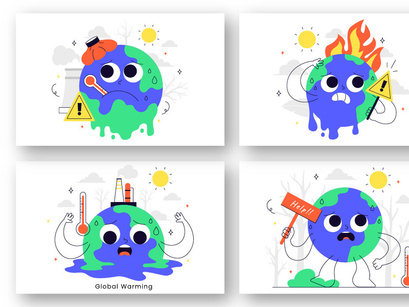 10 Global Warming Illustration