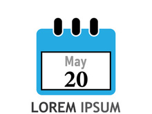 Calendar logo design.