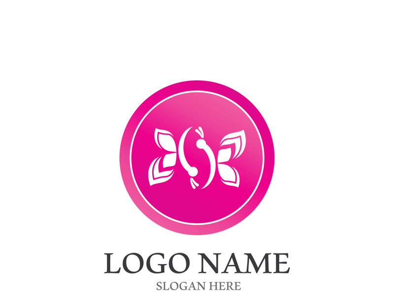 Butterfly logo icon vector design illustration