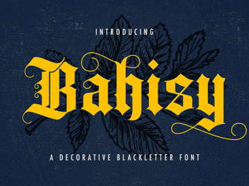 Bahisy - Blackletter Font preview picture