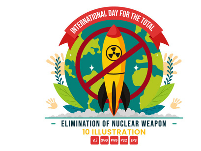 10 Day for the Elimination of Nuclear Weapon Illustration