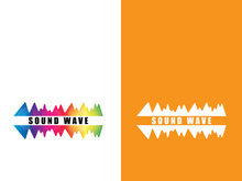 Sound waves vector illustration design template