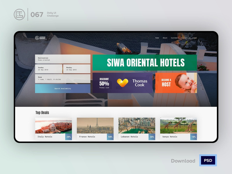 Hotel Booking | Daily UI challenge - 067/100