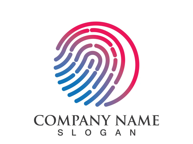 Fingerprint logo vector illustration icon template design