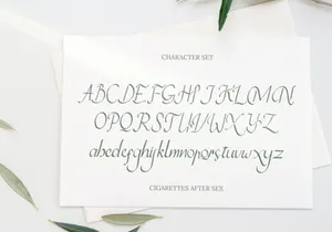 Cigarettes Script Font