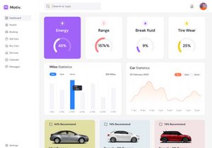 Motiv: Free Car Dashboard UI for Figma