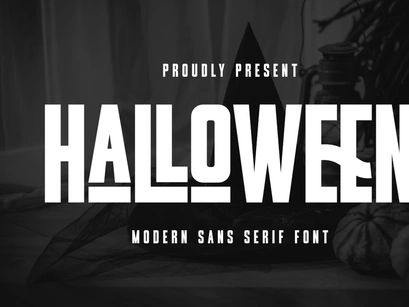 Halloween - Modern Sans Serif Font