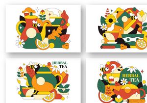 10 Herbal Tea Illustration