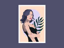 portrait woman, Poster beauty girl