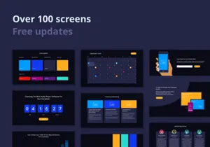 Simple and Dark UI Kit