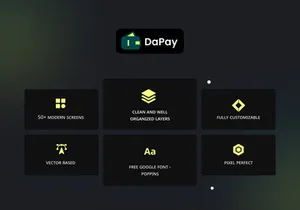 DaPay - Fintech Landing Page UI KIT