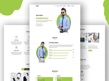 Personal Portfolio HTML Website Template preview picture