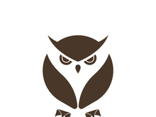 Owl logo icon design animal and simple business abstract vector