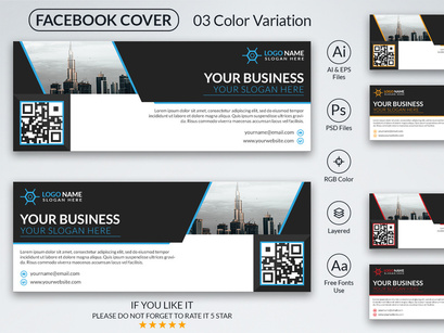 Corporate Facebook Cover Design Template