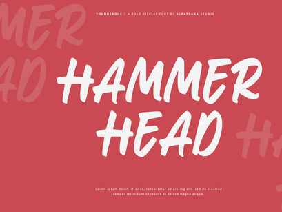 Thunderous - Bold Display Font