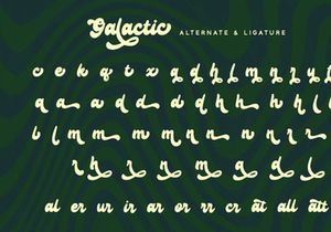 Galactic - Groovy Font