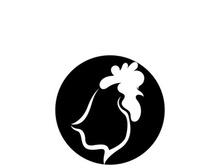 Rooster head logo template vector