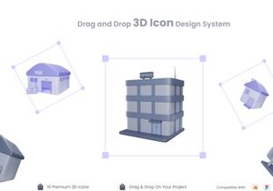 Building 3D Illustration