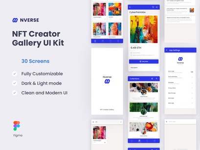 Nverse - NFT Creator Gallery  UI Kit