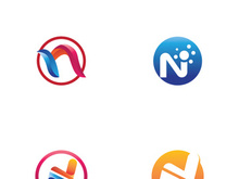 initial letter N logo with modern concept.