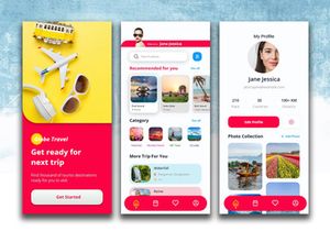 Global Travel Mobile App Ui