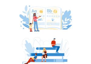 Education characters