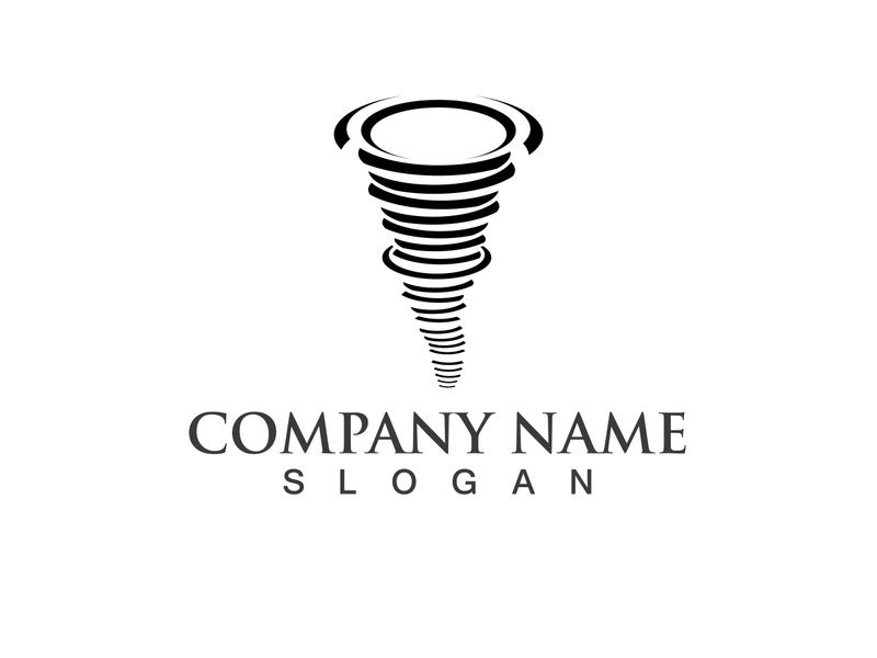 Tornado logo symbol vector illustration design
