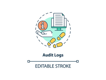 Audit logs concept icon preview picture