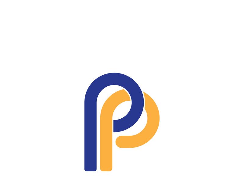 P logo vector template image