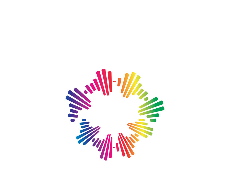 Sound waves vector illustration design template