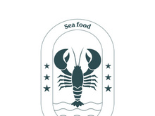 Vintage lobster logo