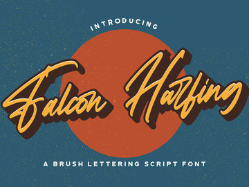 Falcon Harfing - Bold Script Font preview picture
