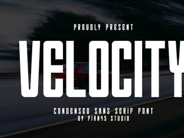 Velocity - Condensed Sans Serif preview picture
