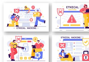 10 Cybersecurity Ethical Hacking Illustration
