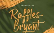 Raffles Bryant - Textured Brush Font
