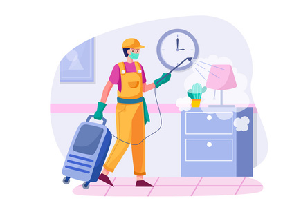 M85_Cleaning service Illustrations