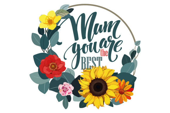 Happy Mother's Day SVG Illustration