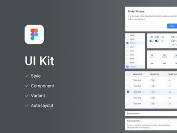 Unique UI kit for CRM, Dashboards, B2B, SaaS preview picture