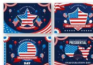 12 Presidential Inauguration Day Illustration