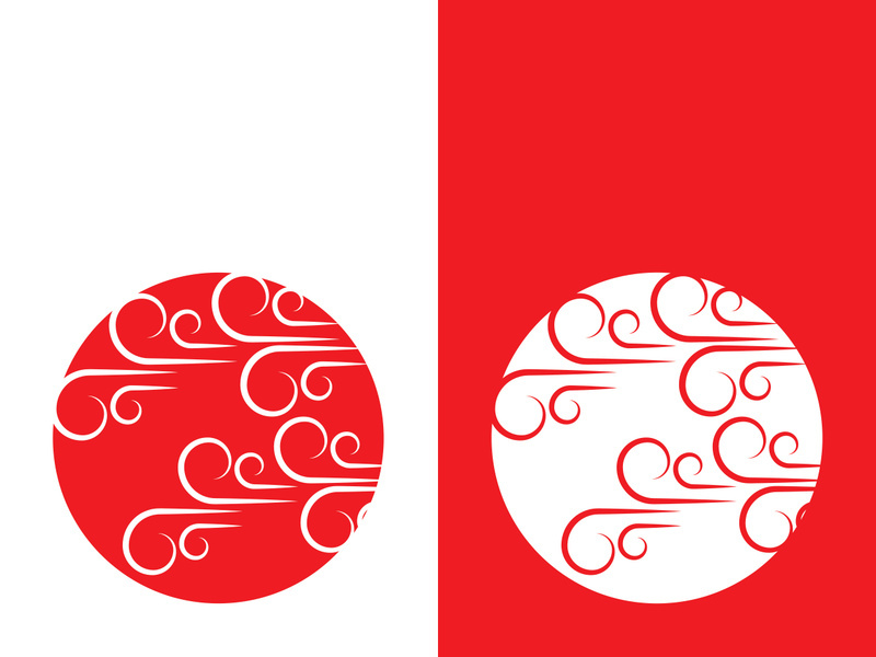 Wind icon vector illustration design template