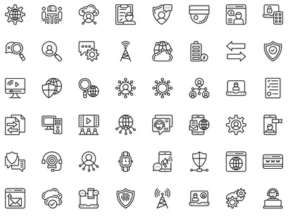 170+  Set of Network Icons Pack